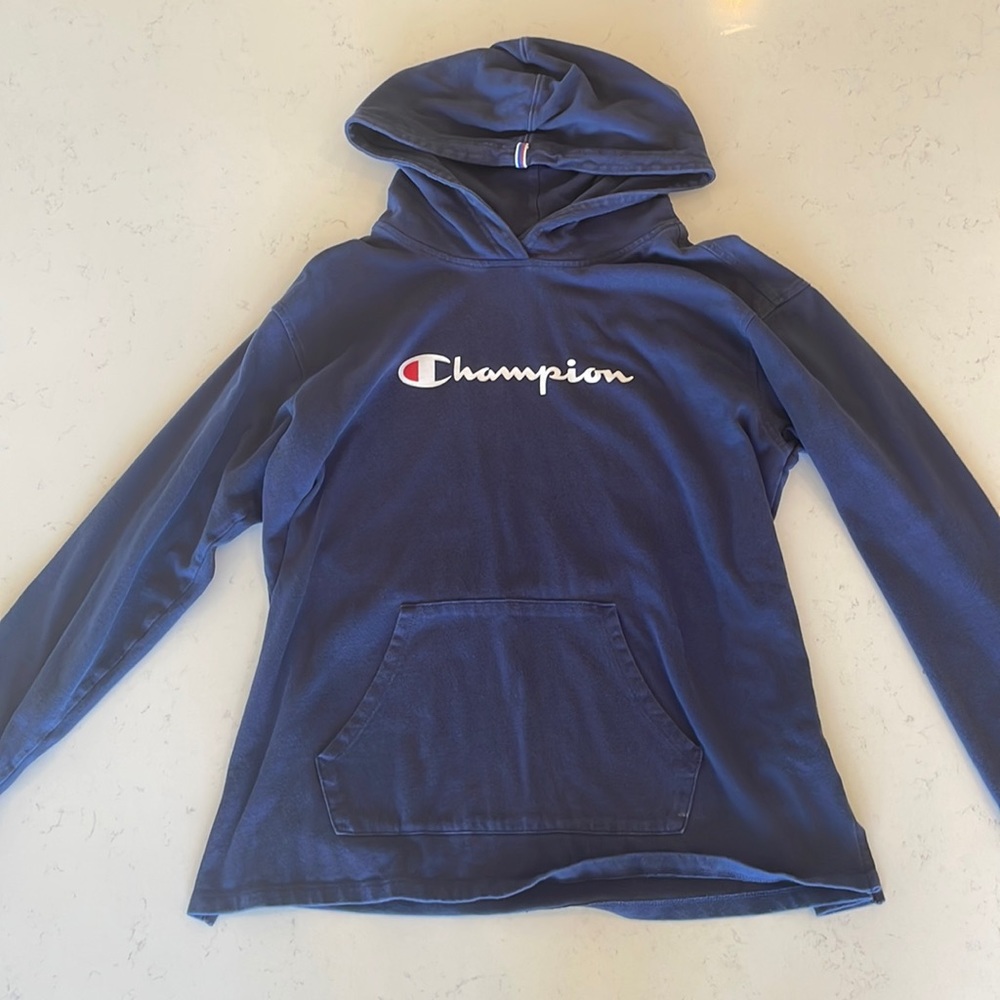 Womens large navy blue Champion hoodie